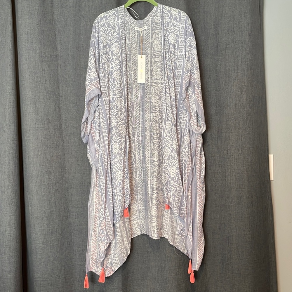 Woven Heart lightweight kimono